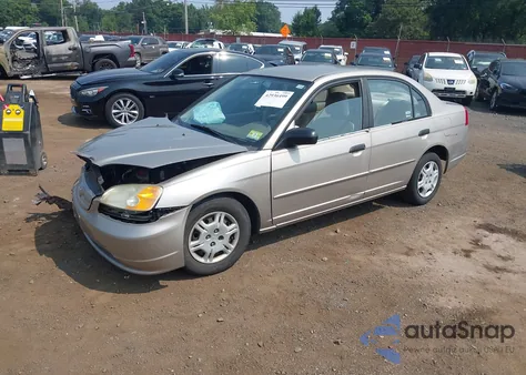 2001 Honda Civic Lx from USA, damaged, VIN 2HGES16531H504176